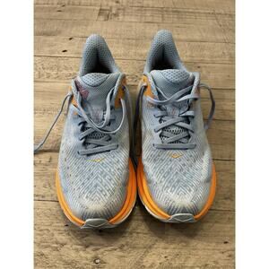 Hoka One One Clifton 9‎ Women’s 8.5B Blue Running Shoes Sneakers